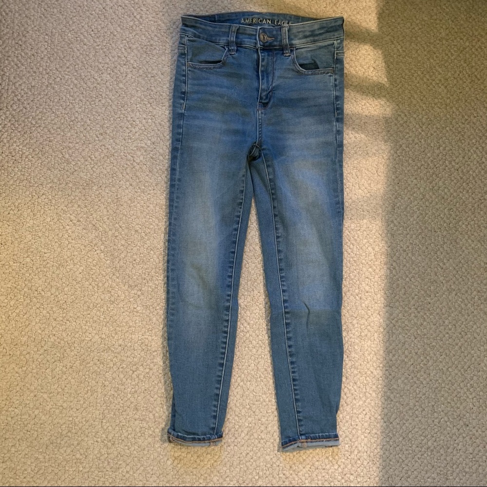 American Eagle High Waisted SHORT Skinny Jeans